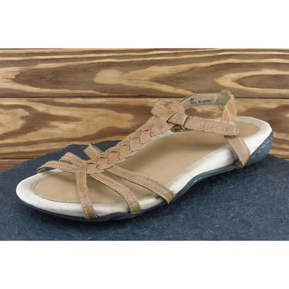 JSport Sz 8 M‎ Brown Gladiator Synthetic Women Sandals - Picture 1 of 8
